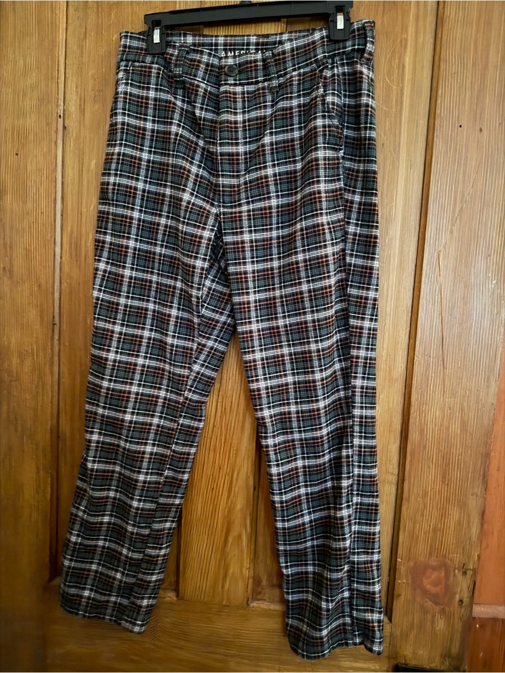 3/$25 ✨ American Eagle High Rise Skinny Plaid Stretch Trouser Pants Size 8